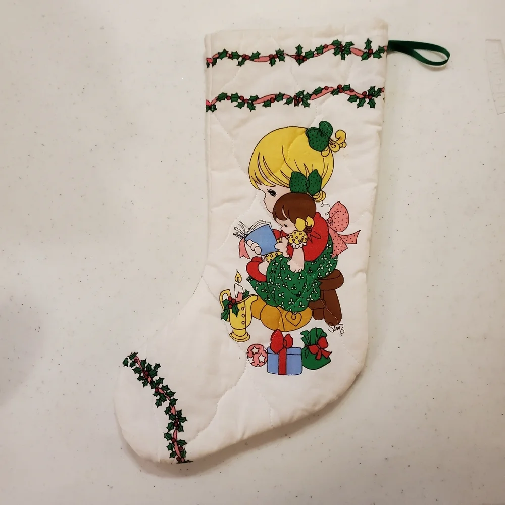 Precious moments 15" full size Christmas stocking - Picture 3 of 7